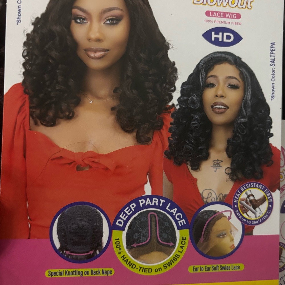 Lace front Wig - Merlo red mix